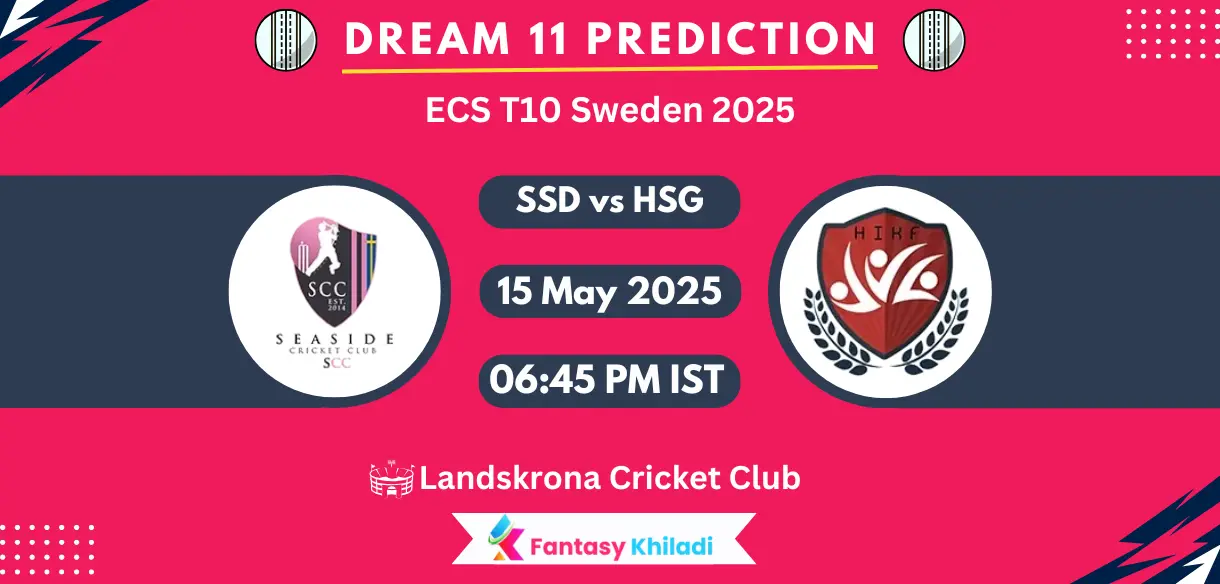 SSD vs HSG Dream11 Prediction, Player Stats: ECS T10 Sweden 2025 Match 19th Playing 11, Pitch Report, Fantasy Cricket Tips