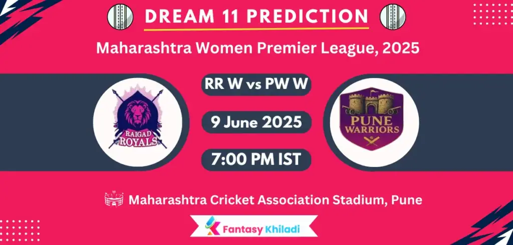 RR W vs PW W Dream11 Prediction, Player Stats: Maharashtra Women Premier League, 2025 Match 8th Playing 11, Pitch Report, Fantasy Cricket Tips