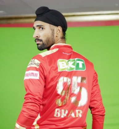 Harpreet Brar PBKS Jersey Number 95