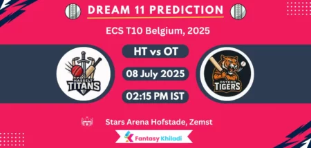 HT vs OT Dream11 Prediction, Player Stats: ECS T10 Belgium, 2025 Match 7th Playing 11, Player Stats, Pitch Report, Fantasy Cricket Tips