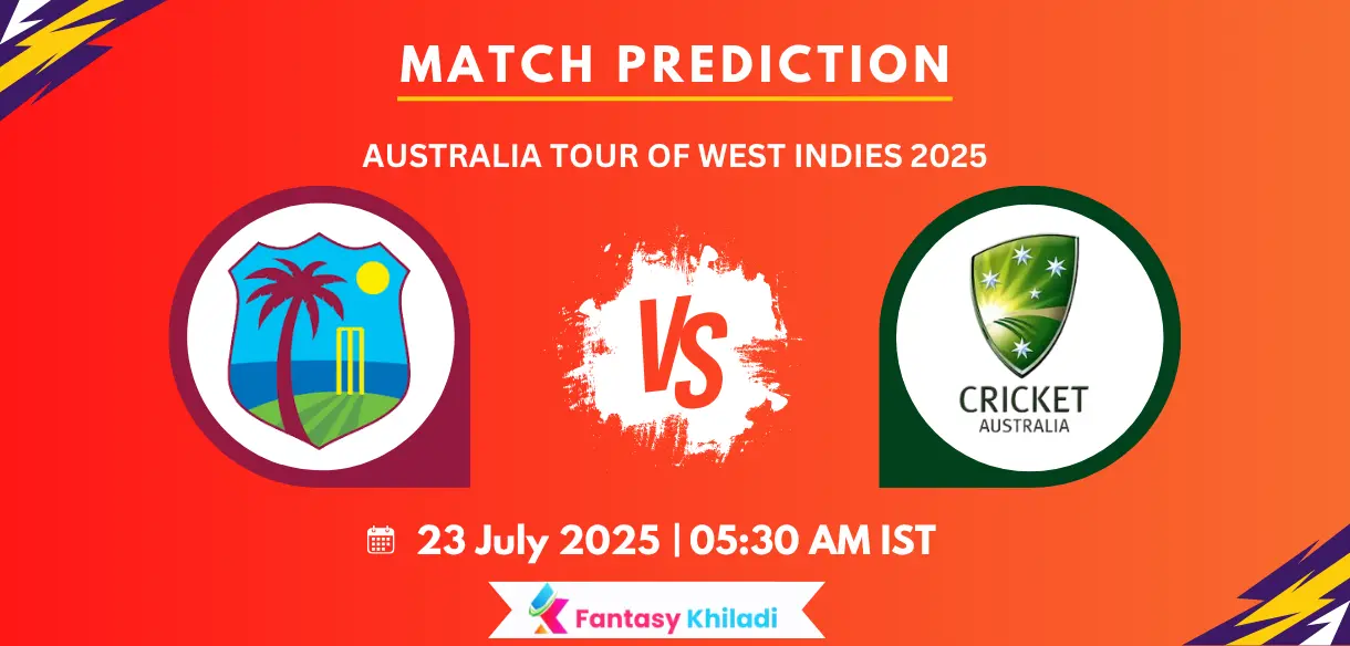 WI vs AUS Match Prediction: 2nd T20I Match Fantasy Tips, Playing 11, Pitch Report & More - Australia Tour of West Indies 2025