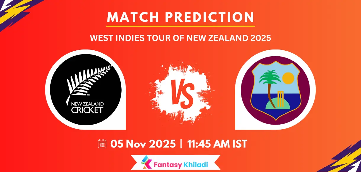 NZ vs WI Match Prediction: 1st T20I, Fantasy Tips, Playing 11, Pitch Report More – New Zealand vs West Indies T20I Series 2025Â