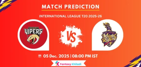DV vs ADKR Today Match Prediction: Match 4, Fantasy Tips, Playing 11, Pitch Report More – International League T20 2025-26