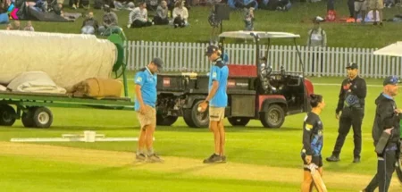 WBBL Match Cancelled After Rare Pitch Damage: Roller Crushes Ball, Creates Big Hole on Surface WBBL Match Cancelled After Rare Pitch Damage: Roller Crushes Ball, Creates Big Hole on Surface
