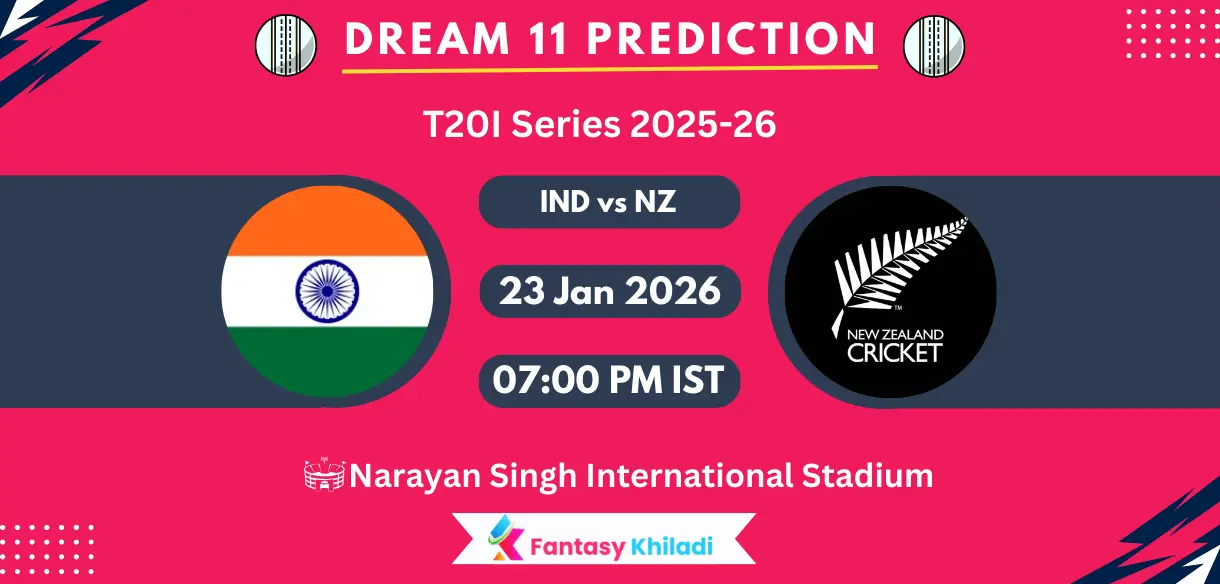 IND vs NZ 2nd T20I Dream11 Prediction Today Match, Player Stats, Playing XI, Fantasy Cricket Tips, Today Dream11 Team Captain And Vice Captain Choices – T20I Series 2026