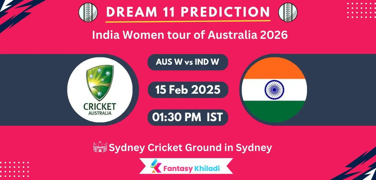 AUS-W vs IND-W Dream11 Prediction Today Match 1st T20I, Player Stats, Playing XI, Fantasy Cricket Tips, Today Dream11 Team Captain And Vice Captain Choices – India Women tour of Australia 2026
