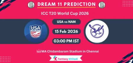 USA vs NAM Dream11 Prediction Today Match 26th, Player Stats, Playing XI, Fantasy Cricket Tips, Today Dream11 Team Captain And Vice Captain Choices – T20 World Cup 2026 USA vs NAM Dream11 Prediction Today Match 26th, Player Stats, Playing XI, Fantasy Cricket Tips, Today Dream11 Team Captain And Vice Captain Choices – T20 World Cup 2026